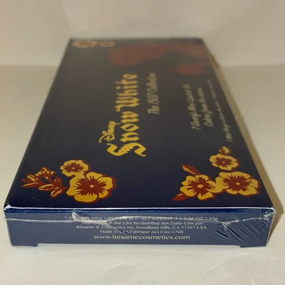 Disney Snow White 1937 Collection Mini Lipstick Set by Besame RARE NEW/SEALED - Picture 9 of 9
